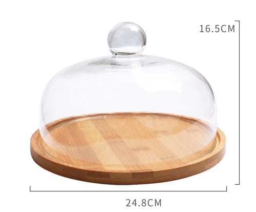 Cloche à fromage en bambou