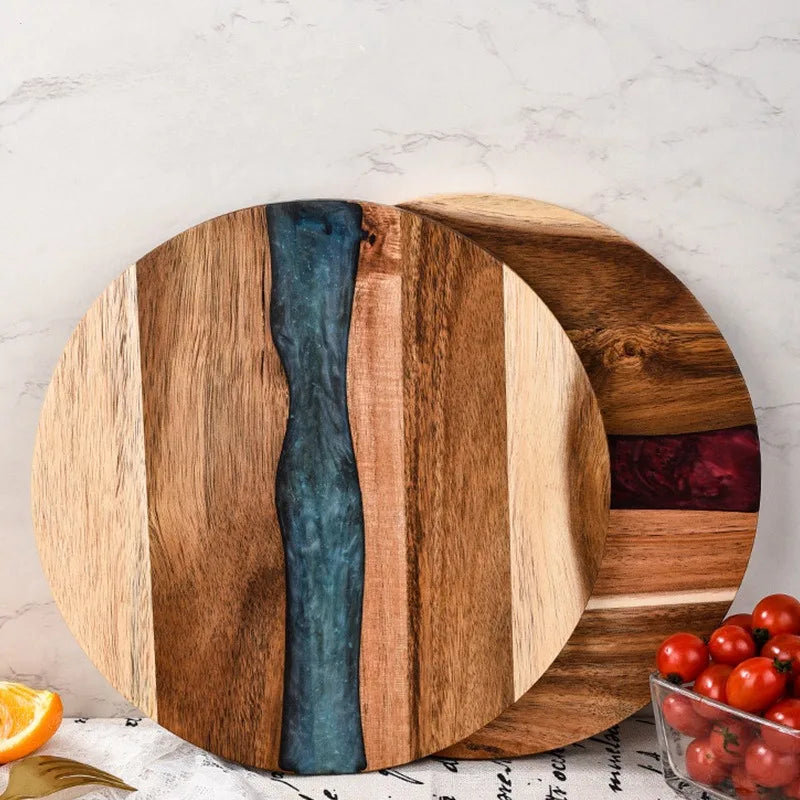 Plateau de fromage en bois et résine epoxy