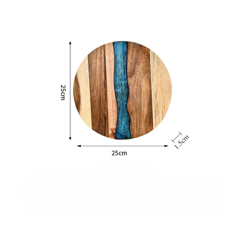 Plateau de fromage en bois et résine epoxy