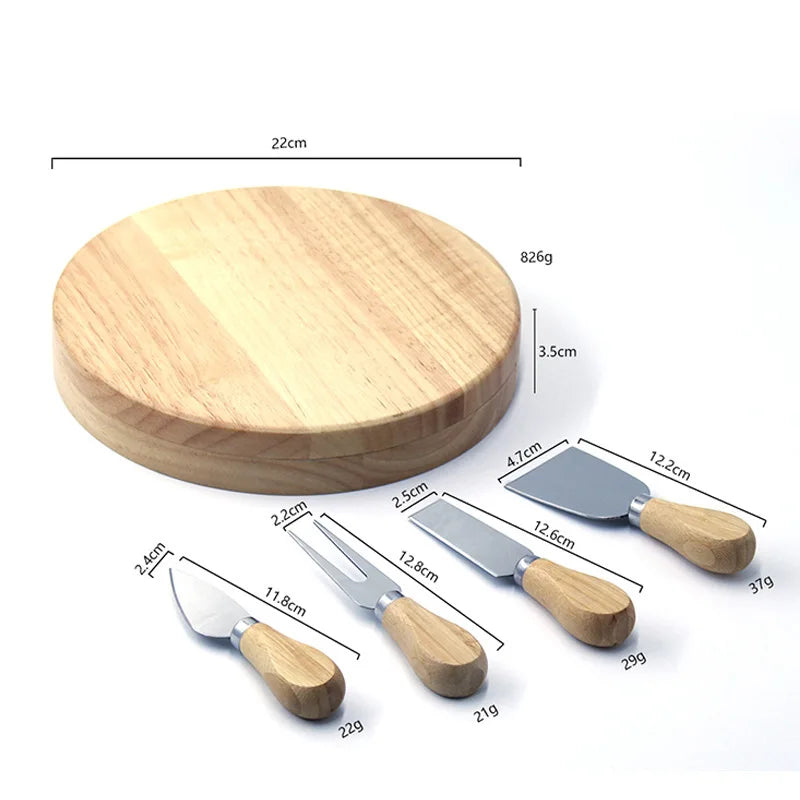 Plateau à fromage en bois - 1 tiroir