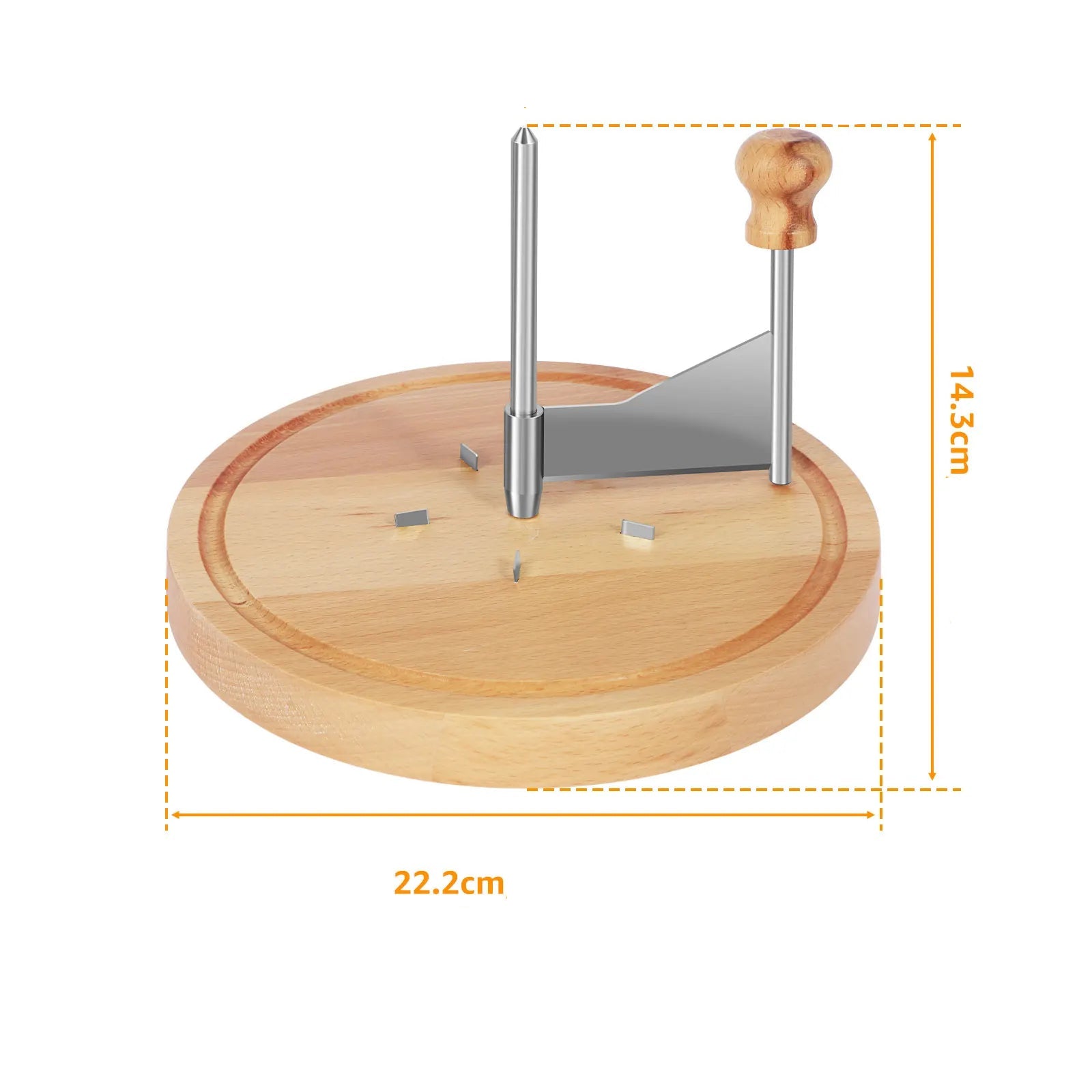 Girolle à fromage en hêtre